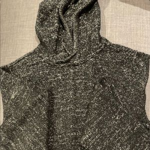 Mens Abercrombie and Fitch black hooded sweater. Size Large.